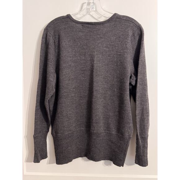 Marisa Christina 1X Italian Merino Wool Sweater Office Old Money Dark Academia - Picture 3 of 8